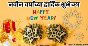 नवीन वर्षाच्या हार्दिक शुभेच्छा